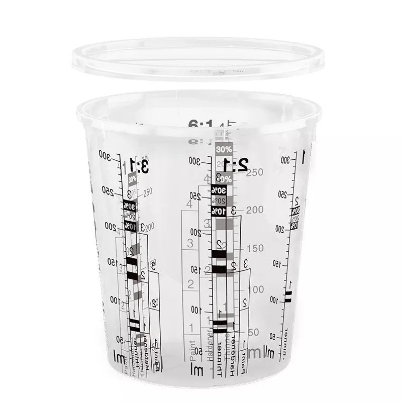 385ml PP автомобильдермен боялған бояуды қақпағы бар кесе